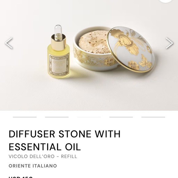 BRAND NEW Ginori 1735 Scented Stone Box AND Diffuser Stone With Essential Oil! - Picture 6 of 9